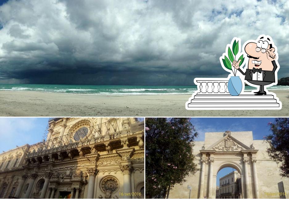 Goditi la vista dall'area esterna di Lido La Sorgente