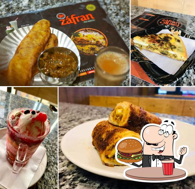 Get a burger at Zafran The Eateria