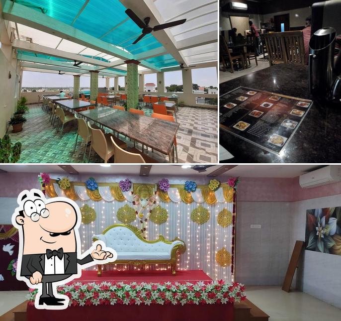 The interior of Sri Ramana's Restaurant and party hall A/C