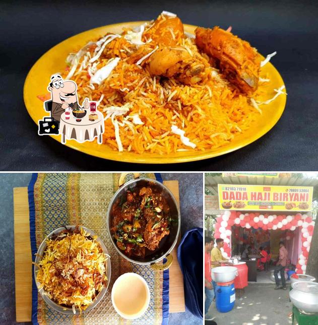 Food at Dada haji biryani .matigara