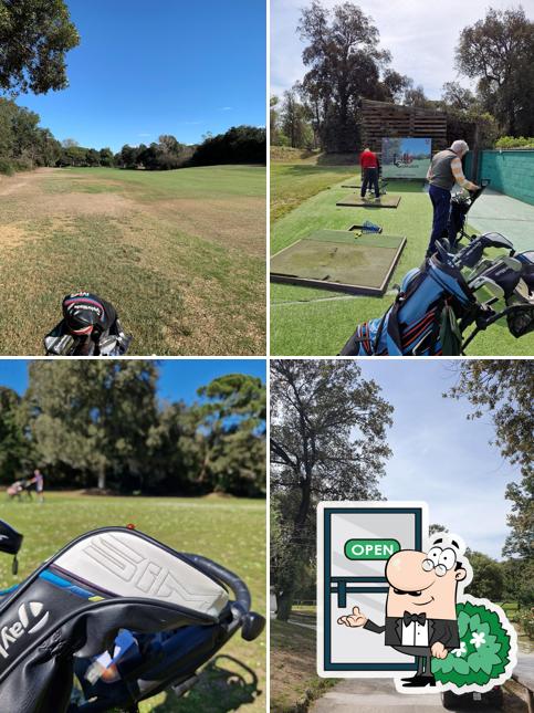 Puoi goderti l'aria fresca da seduto all'esterno di Golf Club Tirrenia