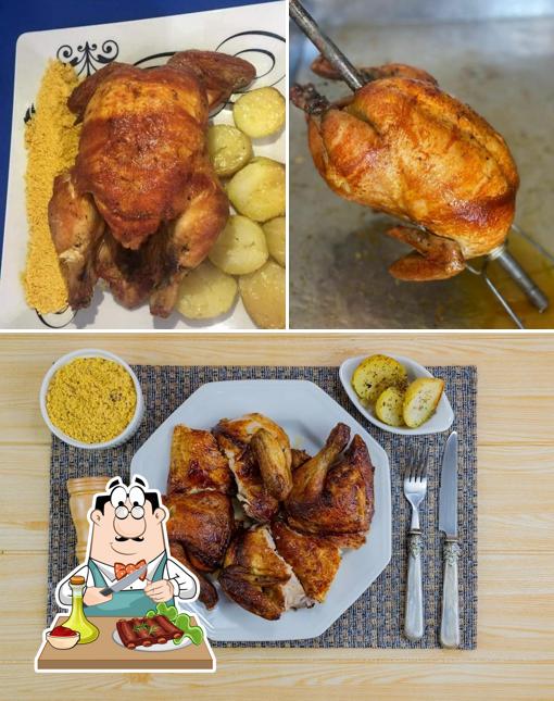 Prove refeições de carne do menu