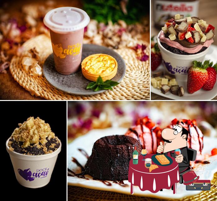 Não esqueça de experimentar uma sobremesa no Doce Açaí
