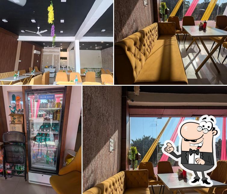 The interior of Krishna Sweets & Bakers Restaurant