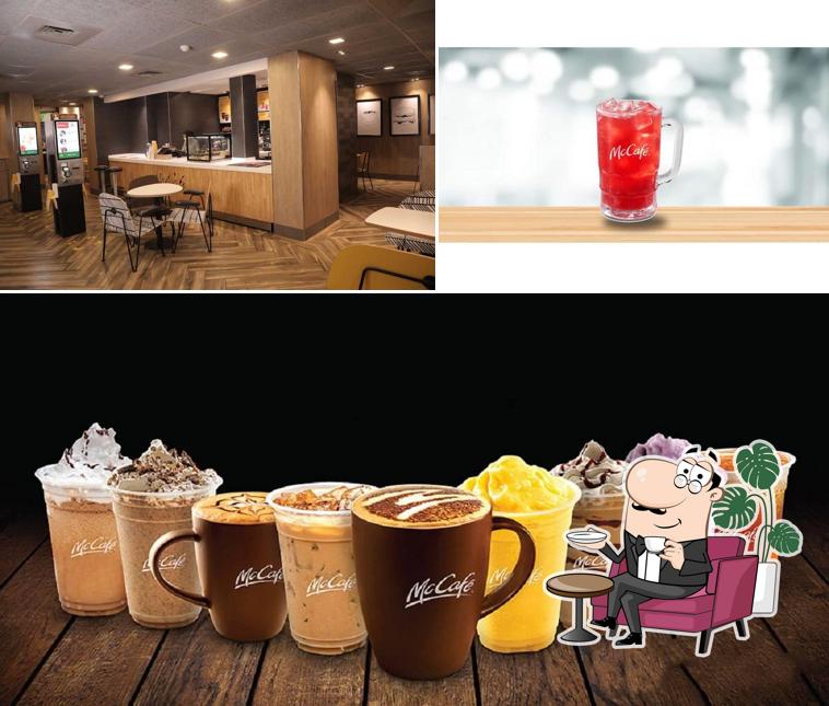 The interior of McDonald's