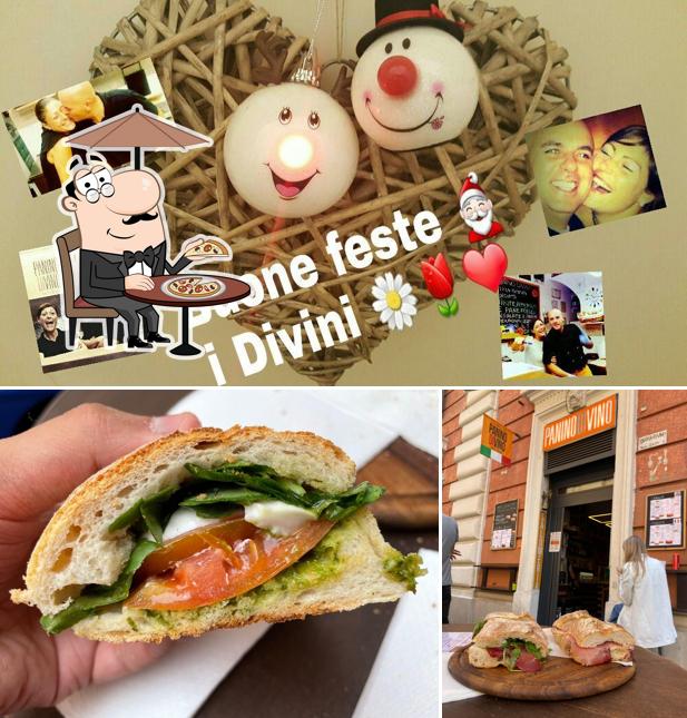 Goditi la vista dall'area esterna di Panino Divino