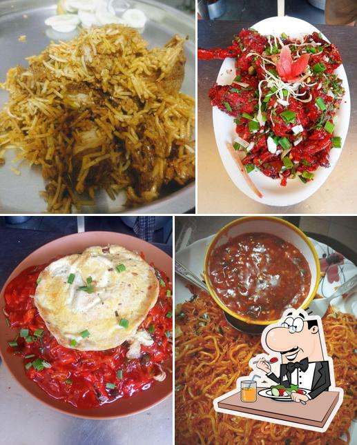 Food at Poona restaurant