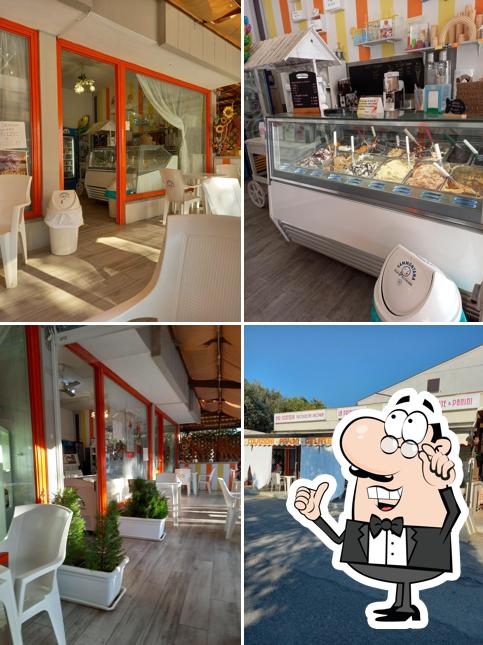 Gli interni di Bar gelateria la principessa