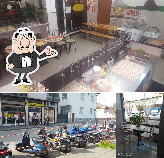 La interni e esterno del ristorante
