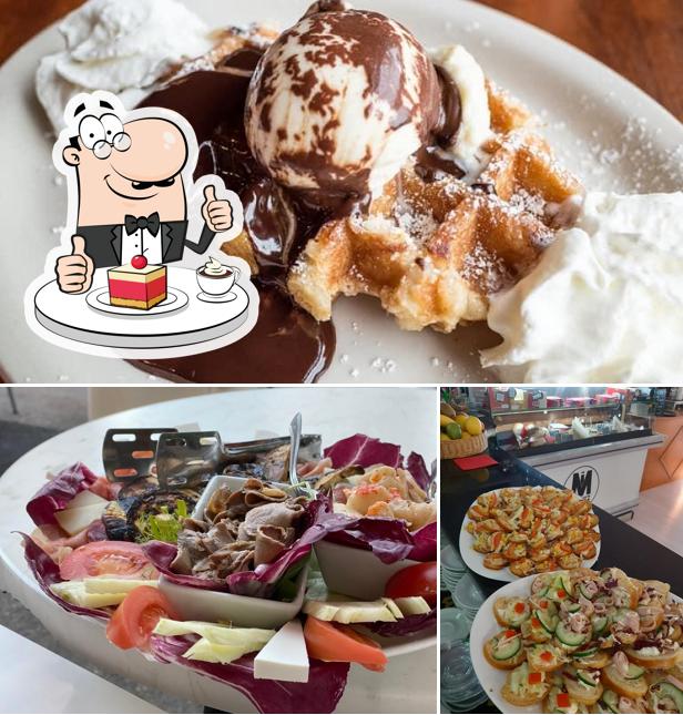 Moritz Bistrot serve un'ampia selezione di dolci