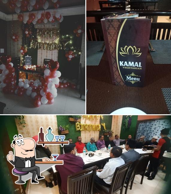 The interior of Kamalvegetarian