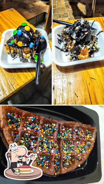 Don’t forget to try out a dessert at Waffle station