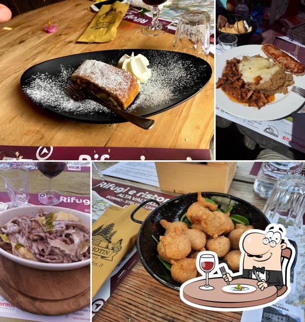 Cibo al Rifugio Alpino Baita Motin