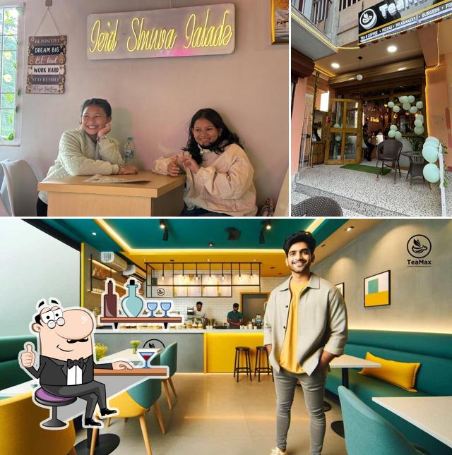 The interior of TeaMax Cafe Shillong, Meghalaya