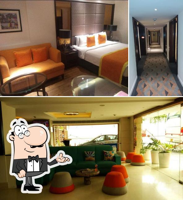 Take a seat at one of the tables at Zone by The Park Hotel, Jaipur