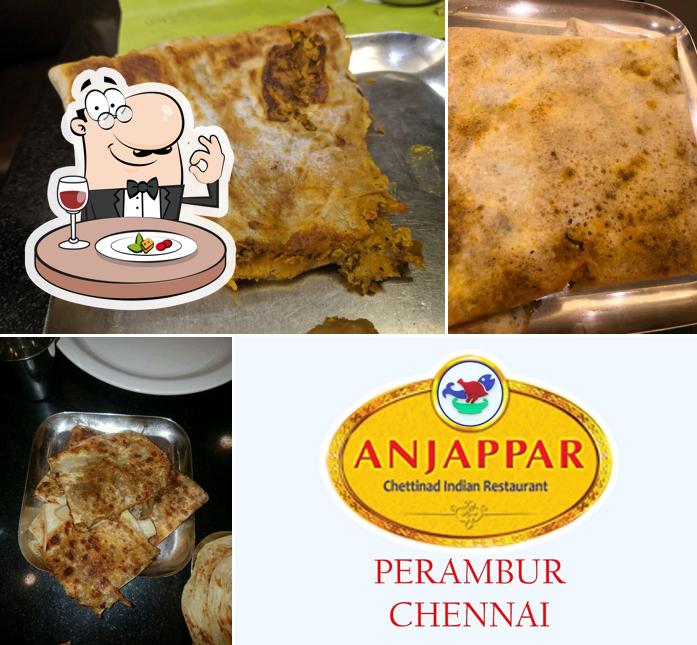 Food at Anjappar Chettinad Restaurant Perambur