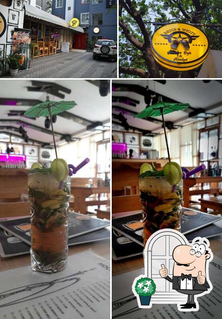 The picture of Mugs And Shots’s exterior and drink