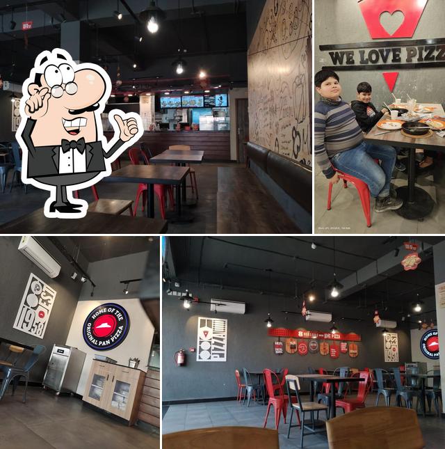 The interior of Pizza Hut Ramnik Chowk, Kapurthala