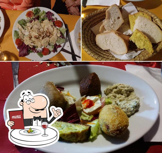 Platti al Trattoria Bar Alle Sorgenti