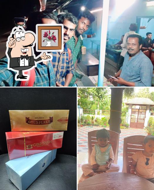 The interior of Karoor Hotel