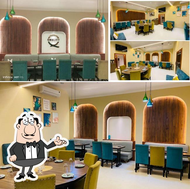 The interior of Qwality Restaurant