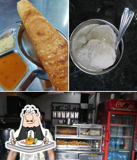 This is the photo showing food and interior at Radhe Krishna Snacks Corner