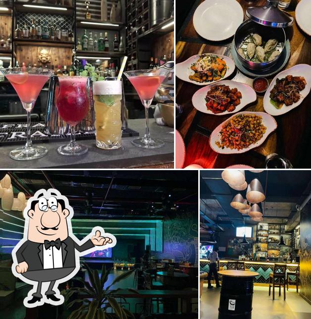 The image of interior and food at Yak Brewing Co