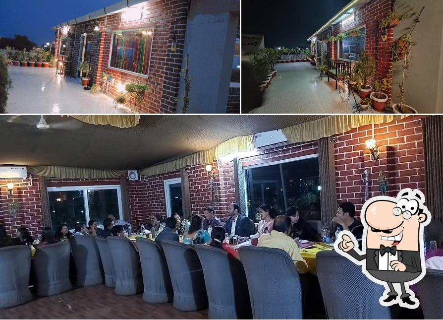 Take a look at the image depicting exterior and interior at The Spice Garden Restaurant