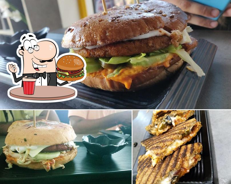 Order a burger at Balista-Bistro (Pure Veg)-Sargasan