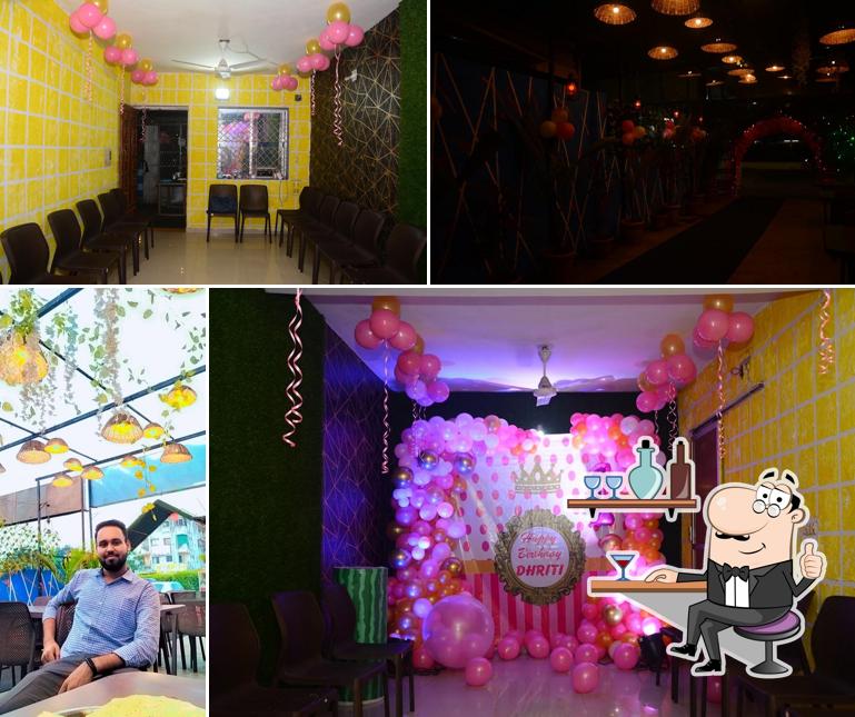 Take a seat at one of the tables at Choti Ram Dhaba