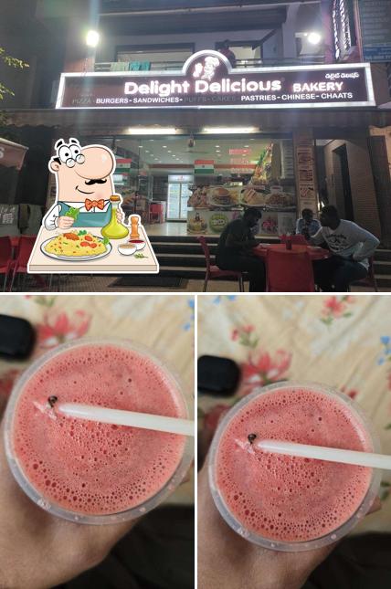 This is the picture showing food and interior at Delhiwala Chat