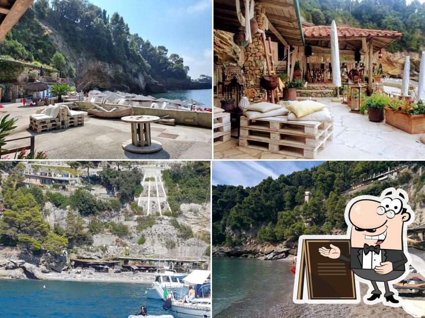 Goditi la vista dall'area esterna di Eco del Mare Night & Day beachclub