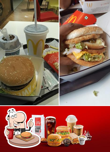 Get a burger at McDonald's