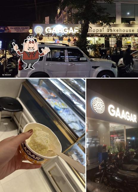 Take a look at the picture showing food and exterior at Gaagar - The Premium Sweet Store