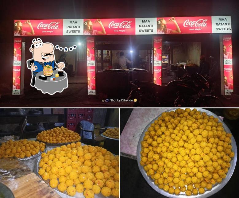 Take a look at the picture depicting food and interior at Maa ratanti sweet