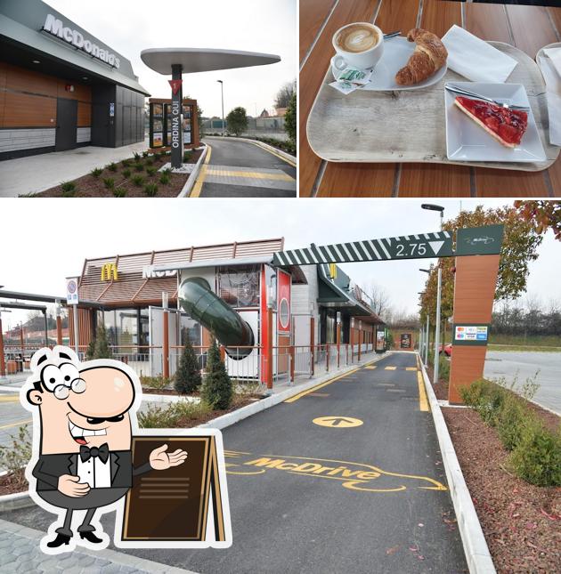 La immagine della esterno e bevanda di McDonald's Arosio