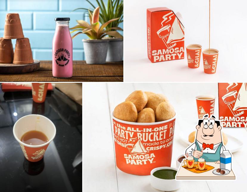 Enjoy a drink at Samosa Party Laxmi Nagar