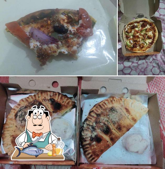 Grilled salmon at Starboy Pizza & Shakes