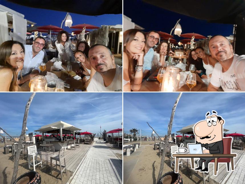 Gli interni di Locale Fico Fellas - Chiringuito Bar Riccione - Beach Bar Party
