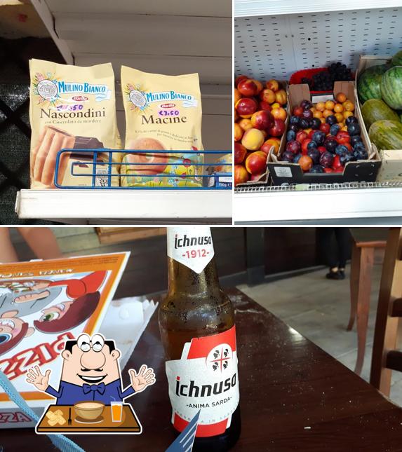 La immagine della cibo e birra di Area Sosta Camper di S'Abba Druche