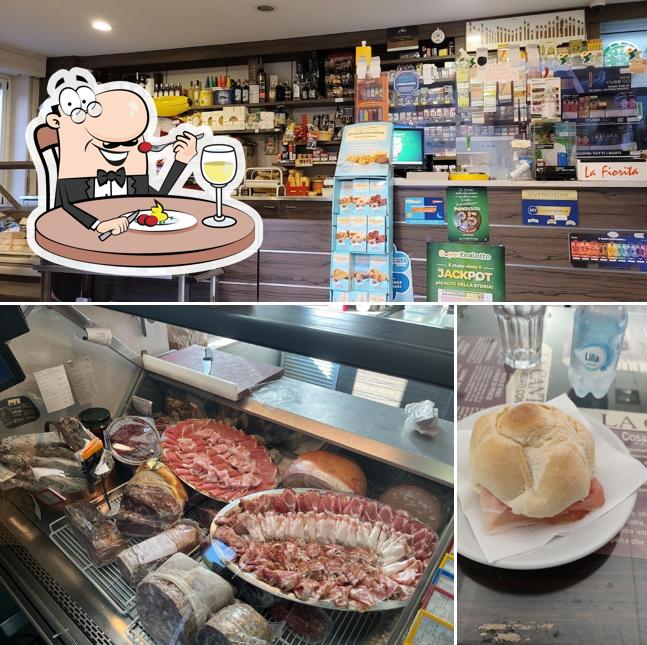 Questa è la immagine che mostra la cibo e interni di Bar La Fiorita
