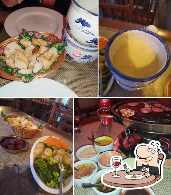 Comida em Fondue Serrano