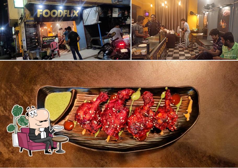 The picture of Foodflix’s interior and seafood