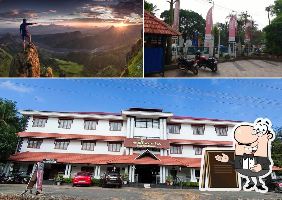 Enjoy the view at the outside area of Hotel Theertha International