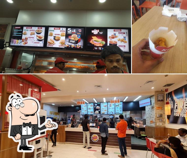 The interior of KFC