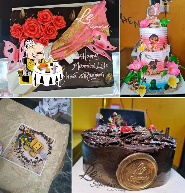 Food at Le Signature cake studio