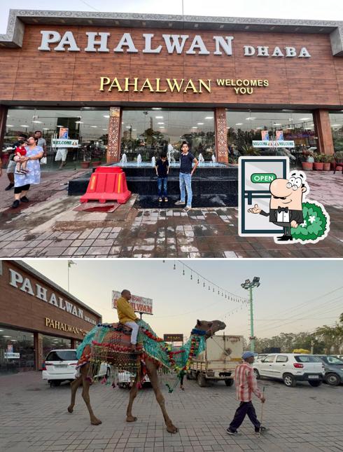 Enjoy the view at the outside area of Pahalwan Dhaba