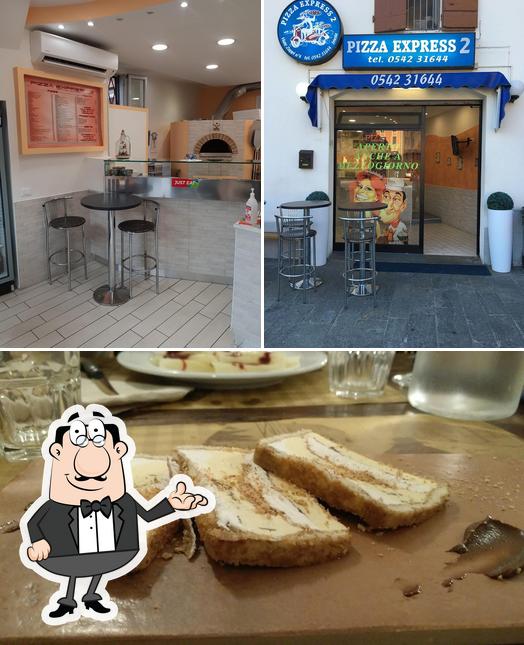 La foto di interni e cibo da Pizza Express