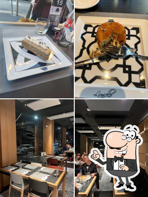 La immagine di interni e cibo da Pizzeria da Lioniello