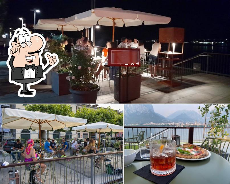 La interni e pizza del ristorante